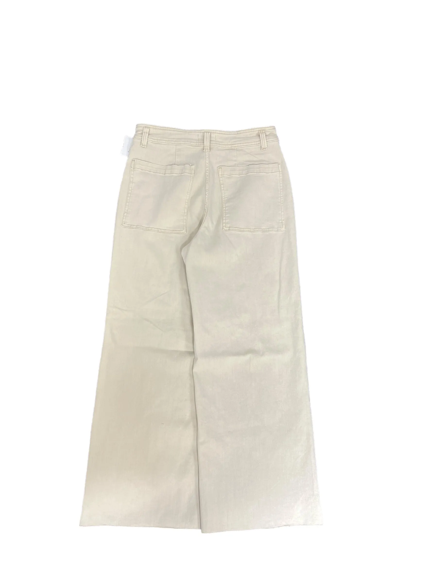 Jeans Wide Leg By Cmc In Cream Denim, Size: 10