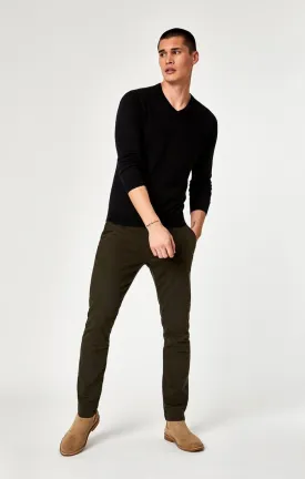 JOHNNY DARK GREEN TWILL PANT