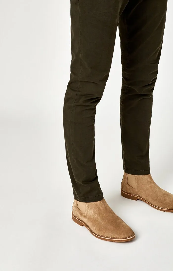 JOHNNY DARK GREEN TWILL PANT