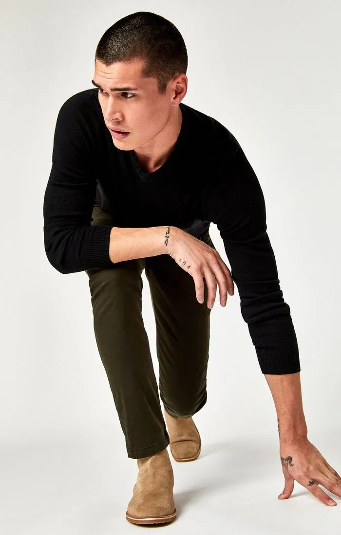 JOHNNY DARK GREEN TWILL PANT