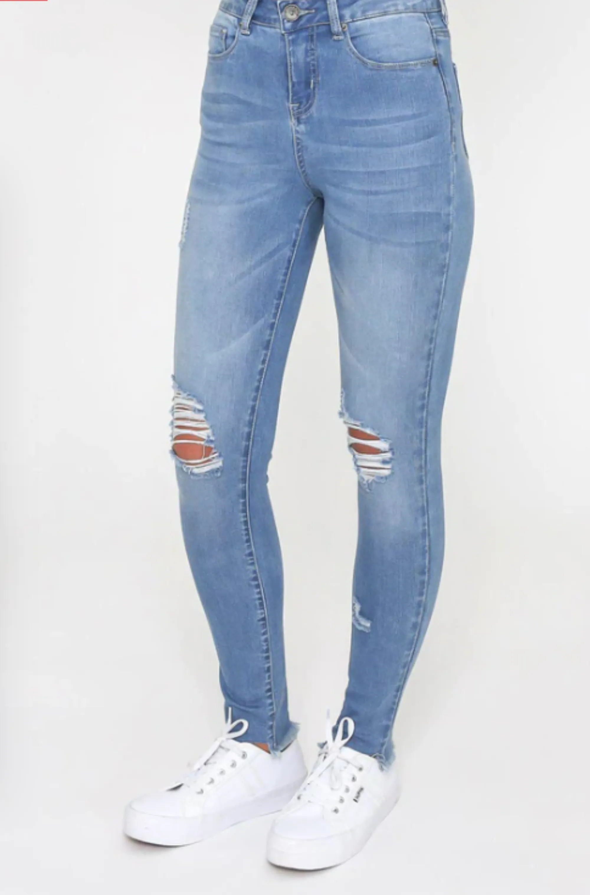 Kim Jean Ripped Blue Wash