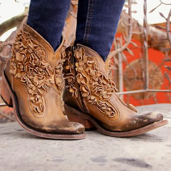 Liberty Black Carolina Short Boots~Delano Camel Stonewashed