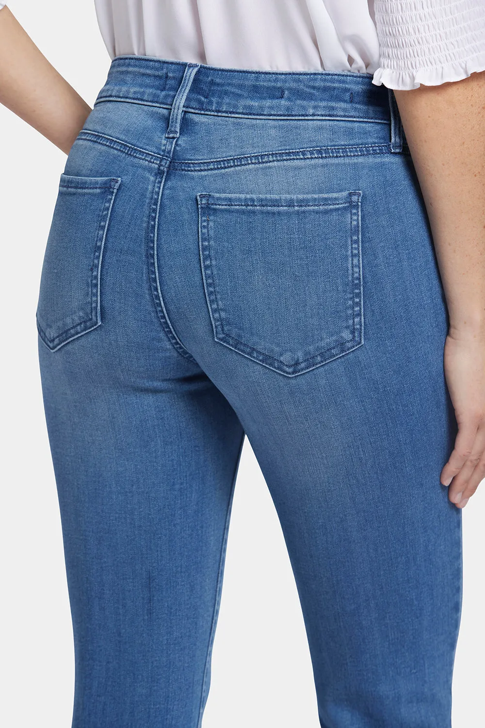 Marilyn Straight Ankle Jeans - Blue Island