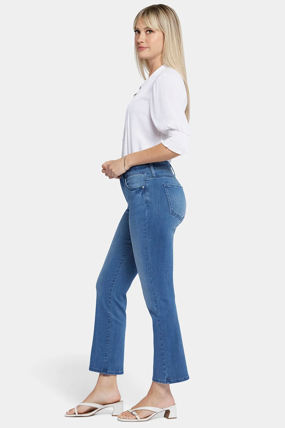 Marilyn Straight Ankle Jeans - Blue Island