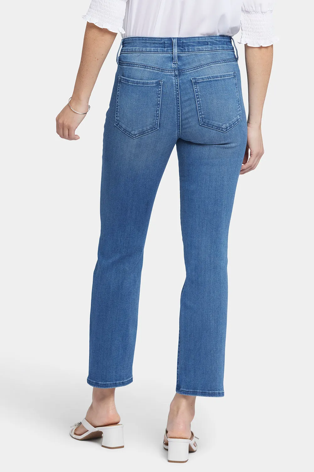 Marilyn Straight Ankle Jeans - Blue Island