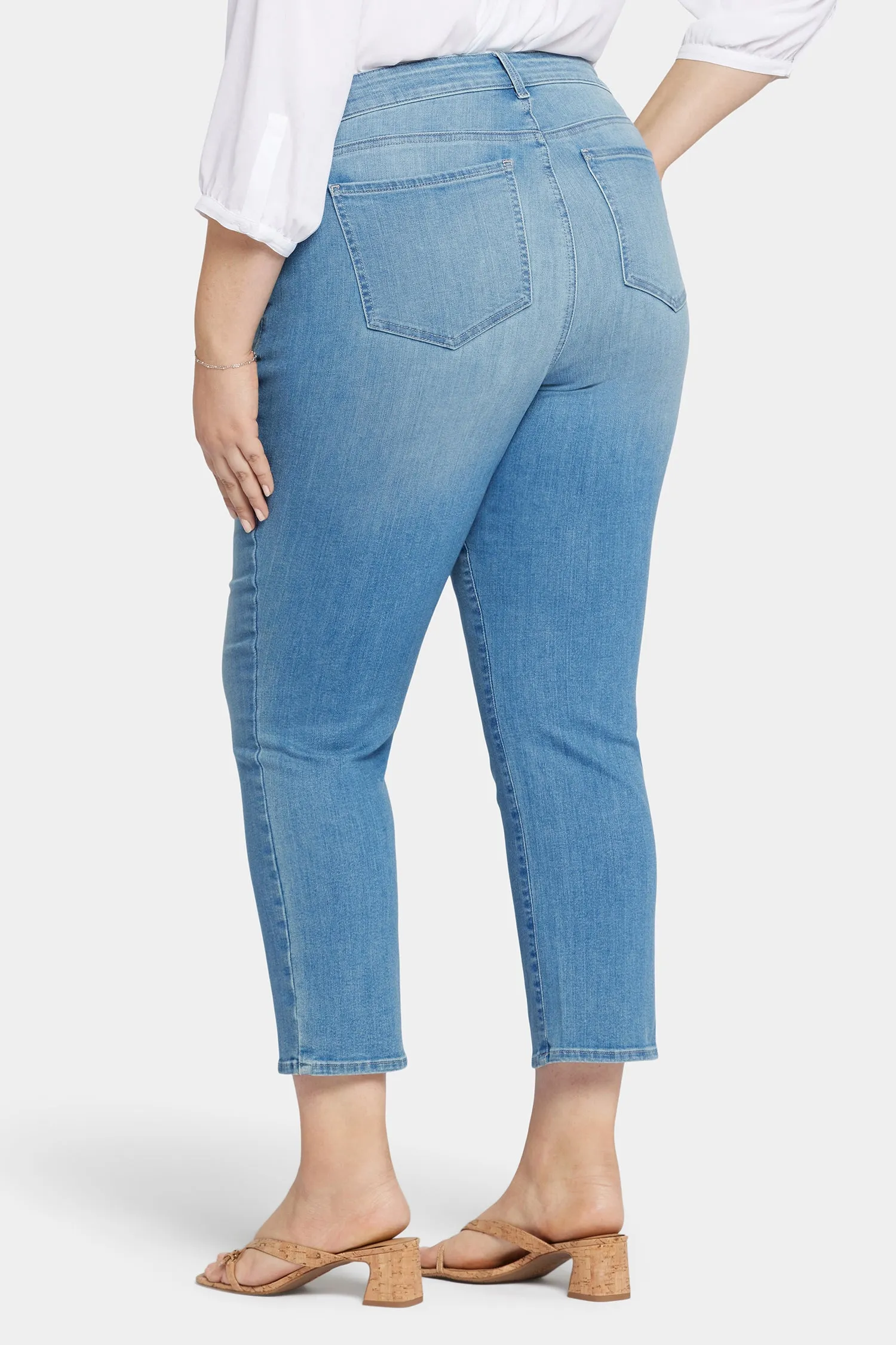 Marilyn Straight Ankle Jeans In Plus Size - Mesmerize