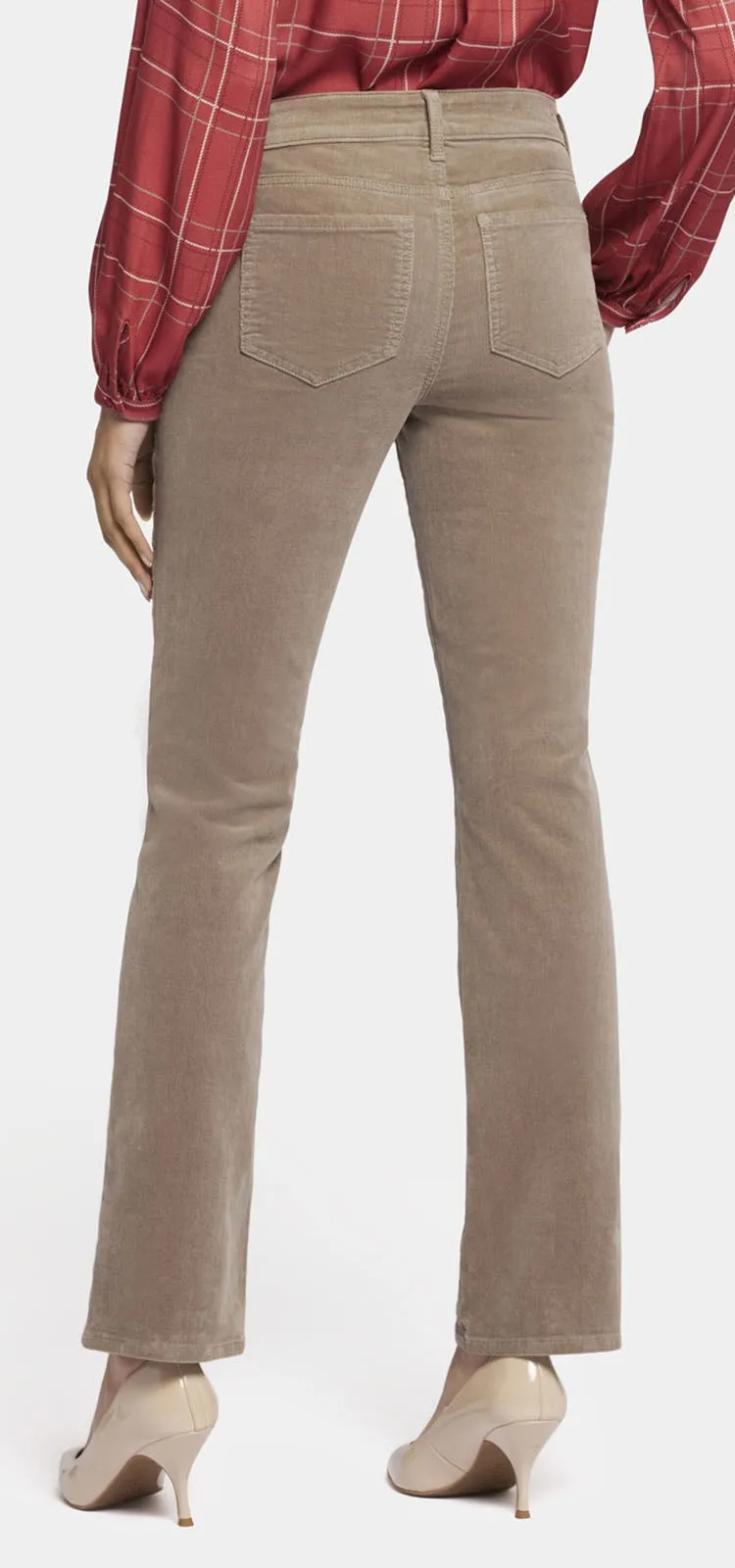 Marilyn Straight Corduroy Broek Lichtbruin | Saddlewood