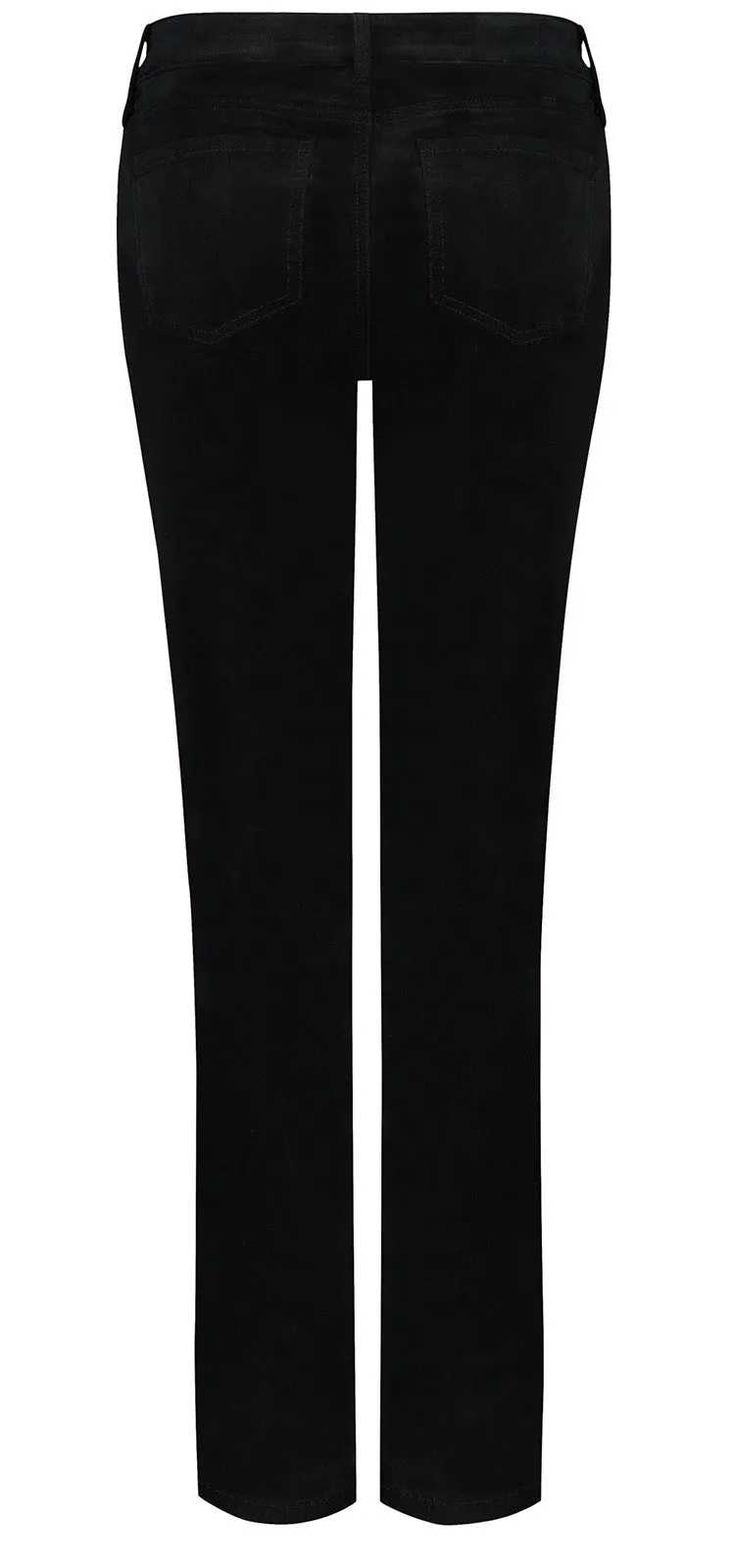 Marilyn Straight Corduroy Broek Zwart | Black