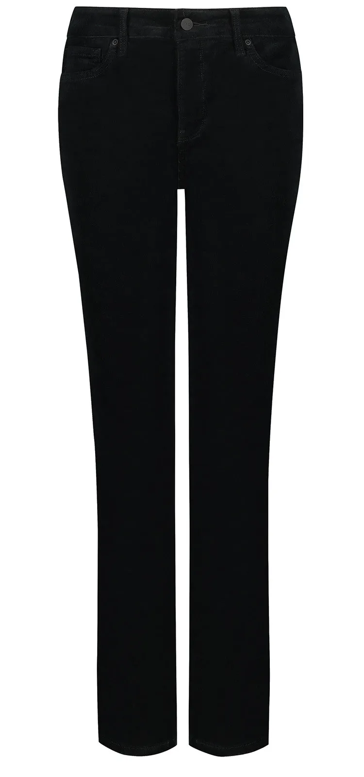 Marilyn Straight Corduroy Broek Zwart | Black