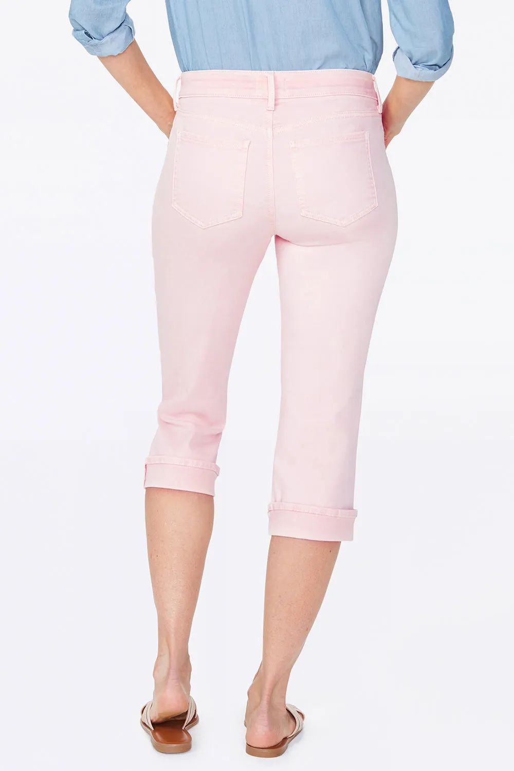 Marilyn Straight Crop Jeans - Pink Dusk