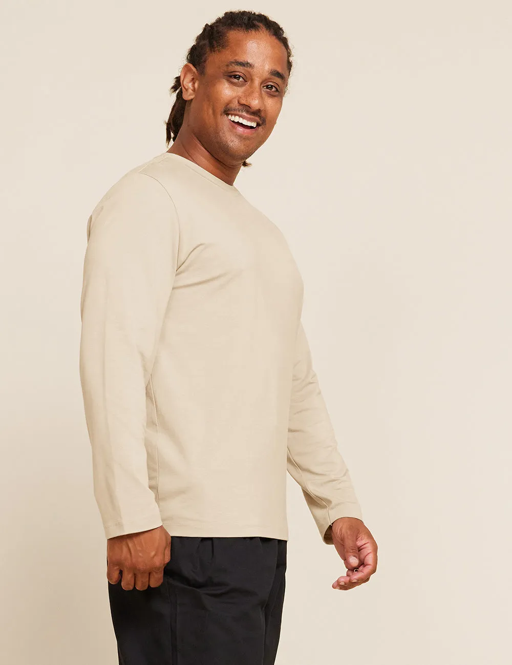 Men's Classic Long Sleeve T-Shirt - Stone