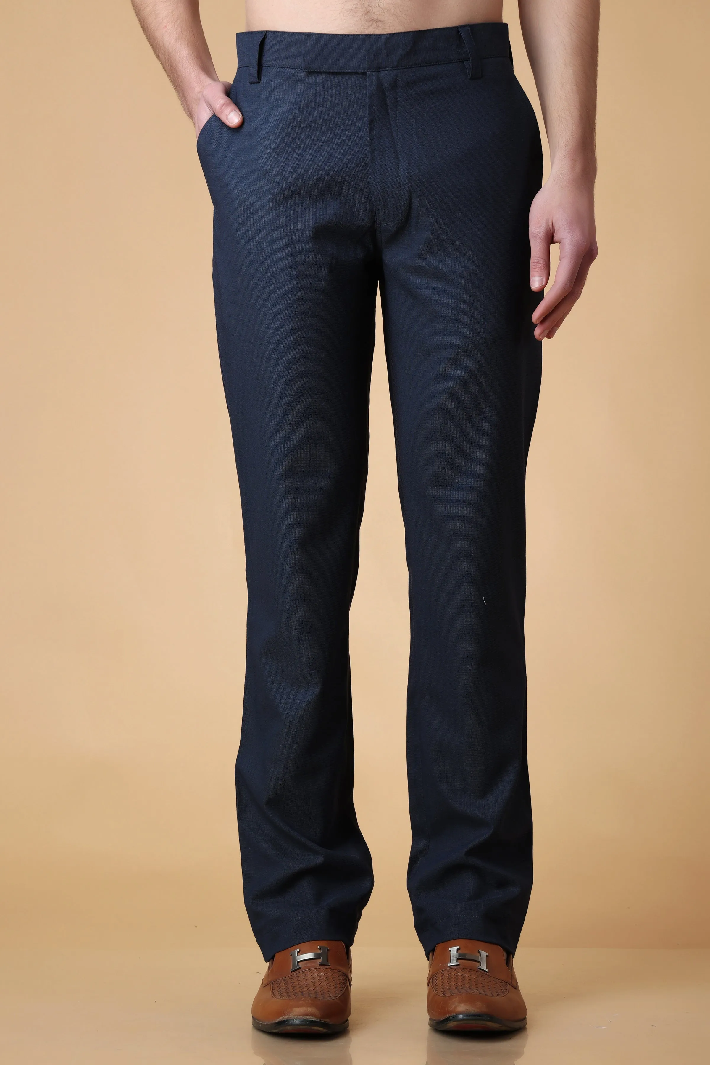 Mirage Blue Formal Stretch Trousers