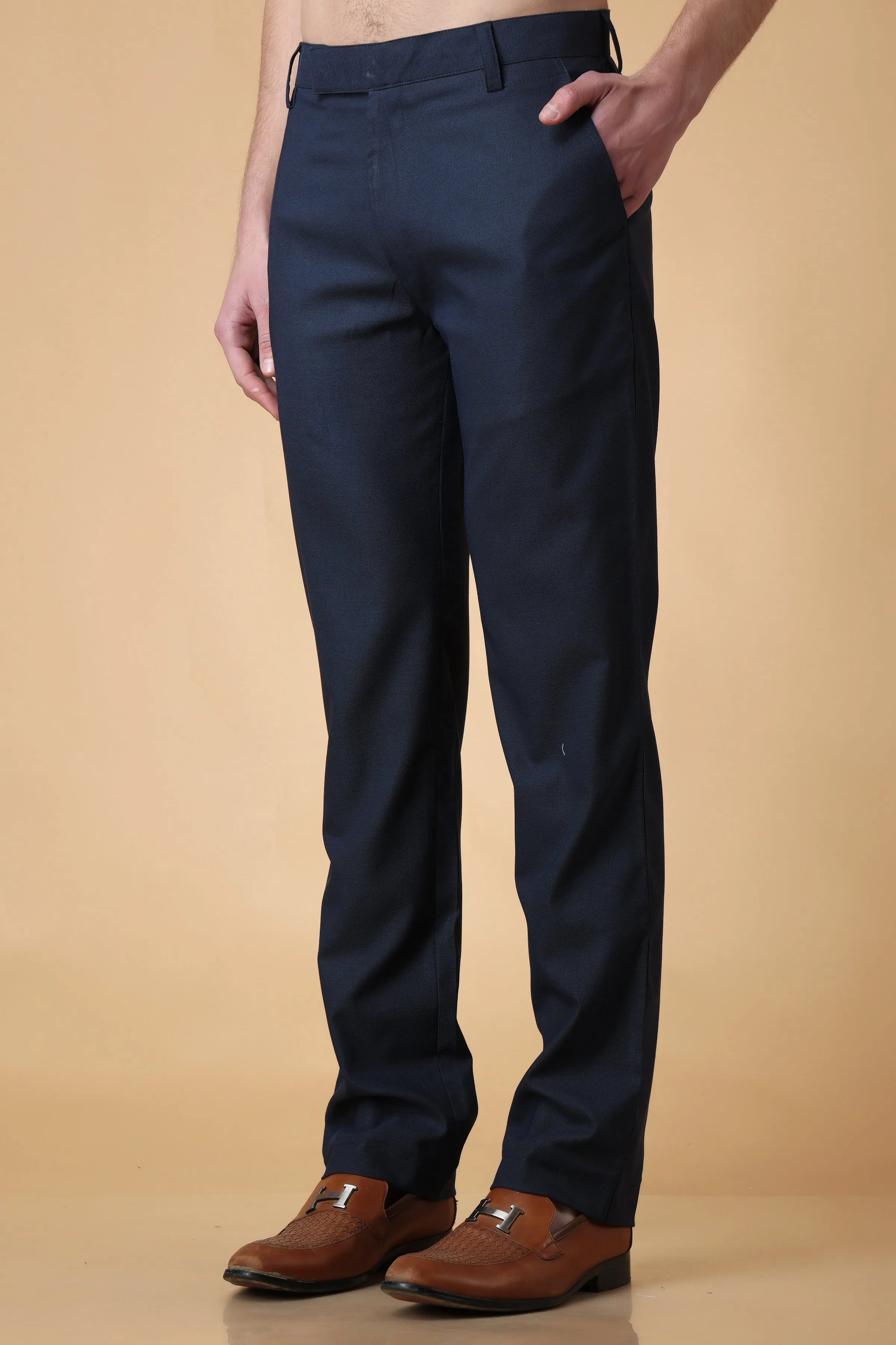 Mirage Blue Formal Stretch Trousers