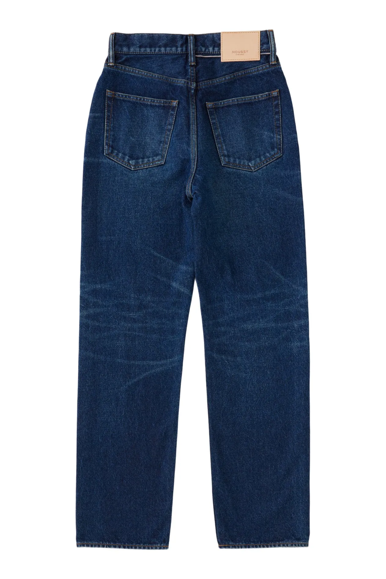 Moussy Denim Bartlett Wide Straight in Dark Blue