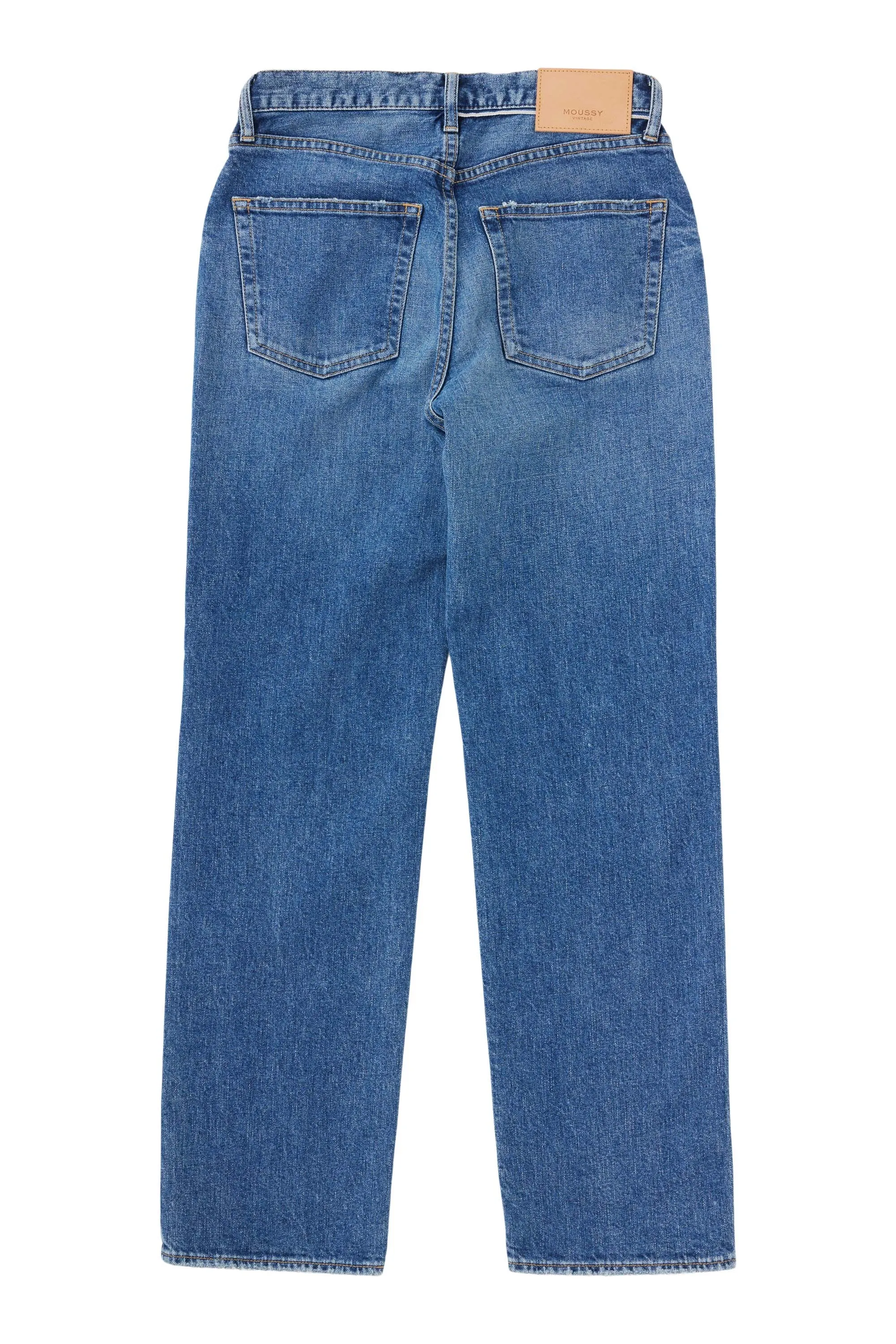 Moussy Denim Willowen Straight Leg Jeans in Blue