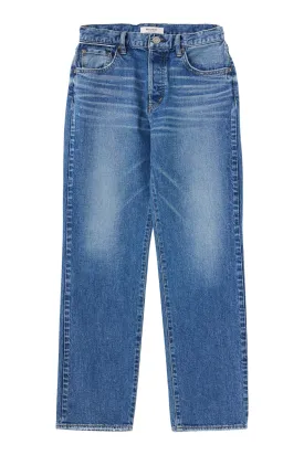 Moussy Denim Willowen Straight Leg Jeans in Blue