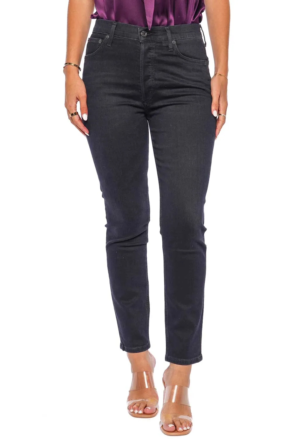 Nico Spirit High Rise Slim Cropped Jeans