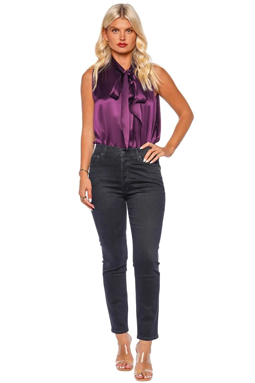 Nico Spirit High Rise Slim Cropped Jeans