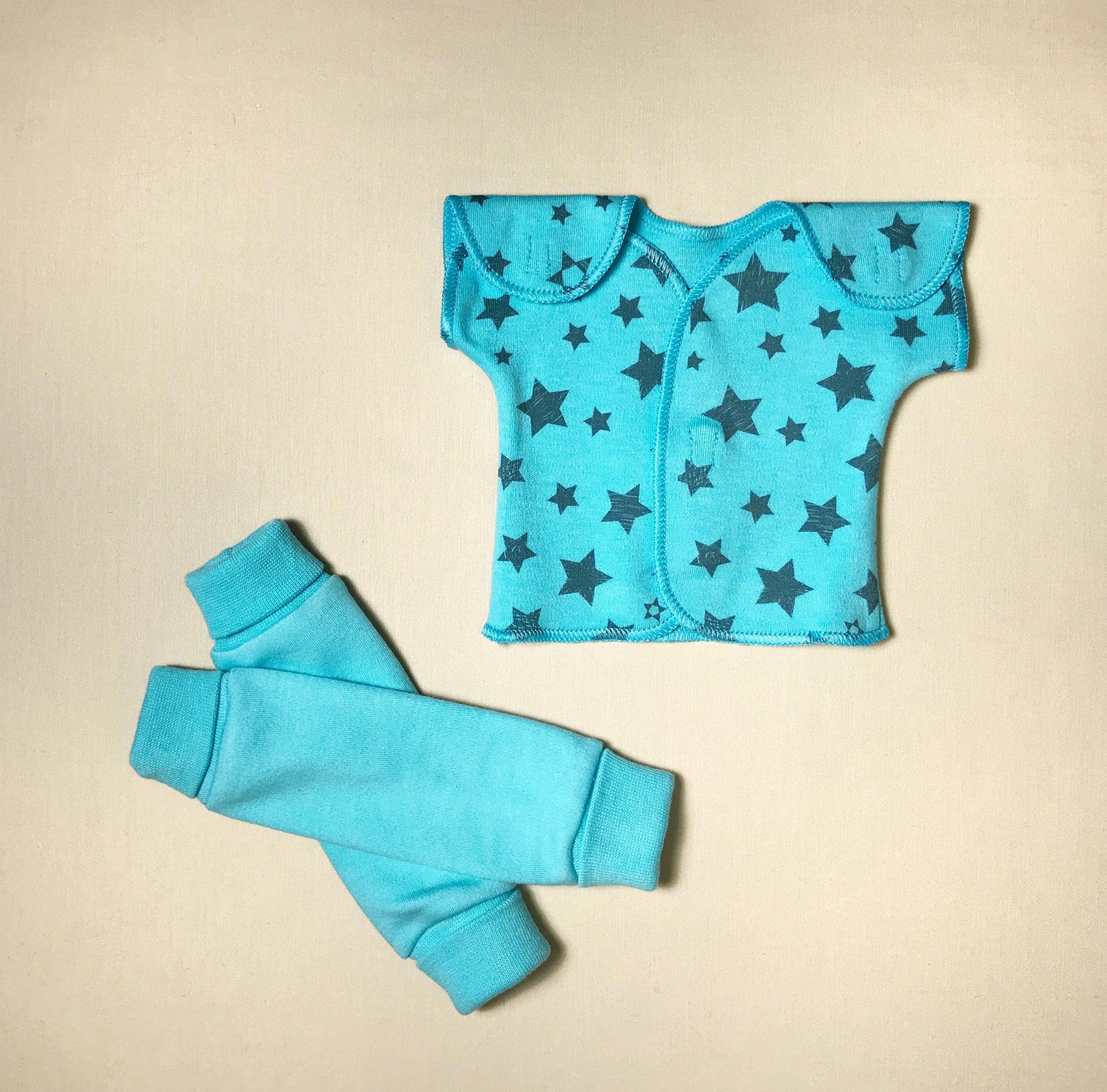 NICU Friendly Leg Warmers Solid Turquoise