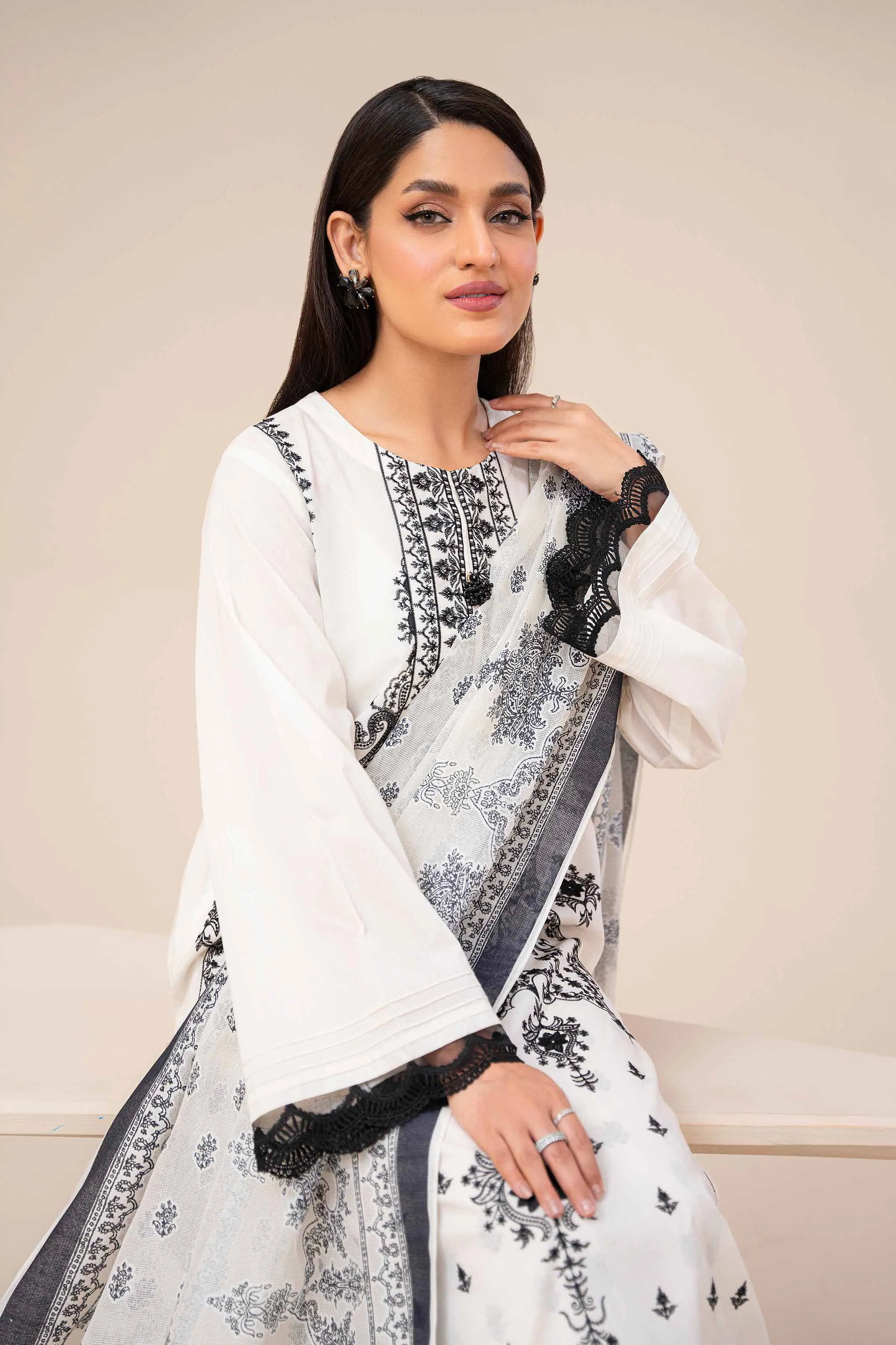 Nishat Linen Spring/Summer Lawn – 3 Piece - Printed Embroidered Suit - 42401640