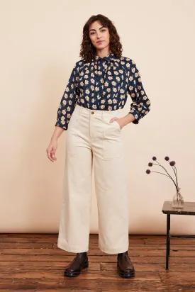 Nora Needlecord Vanilla Trouser Cropped