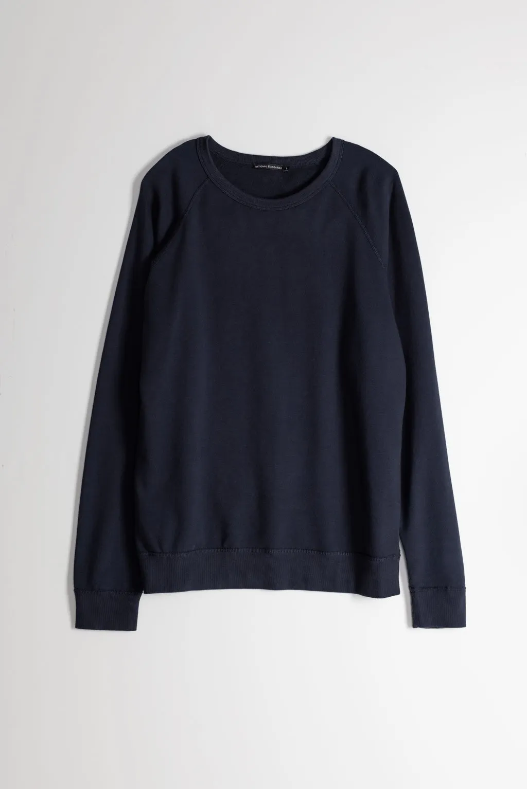 NS2117A-2 250g French Terry Long Sleeve Crew in Navy