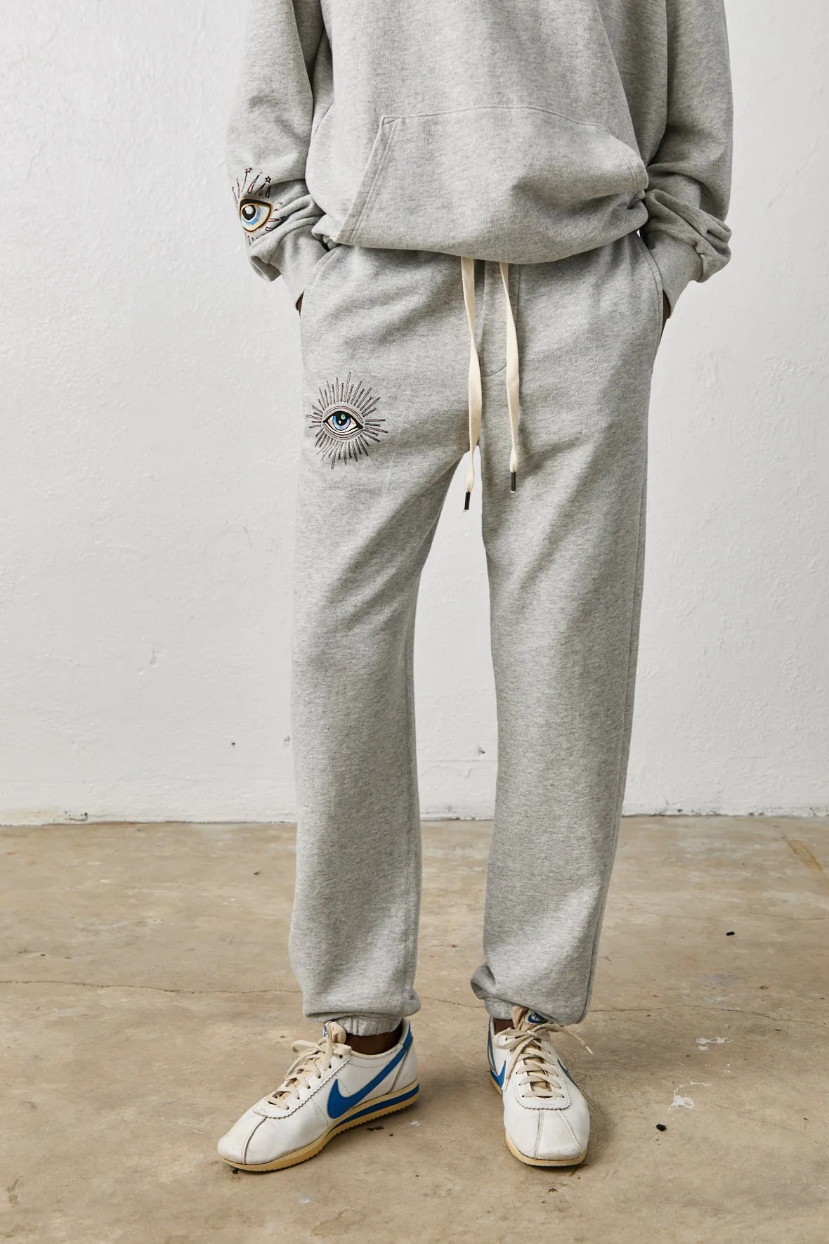 NSF X JA - DAYDREAMER SWEATPANTS / HEATHER GREY