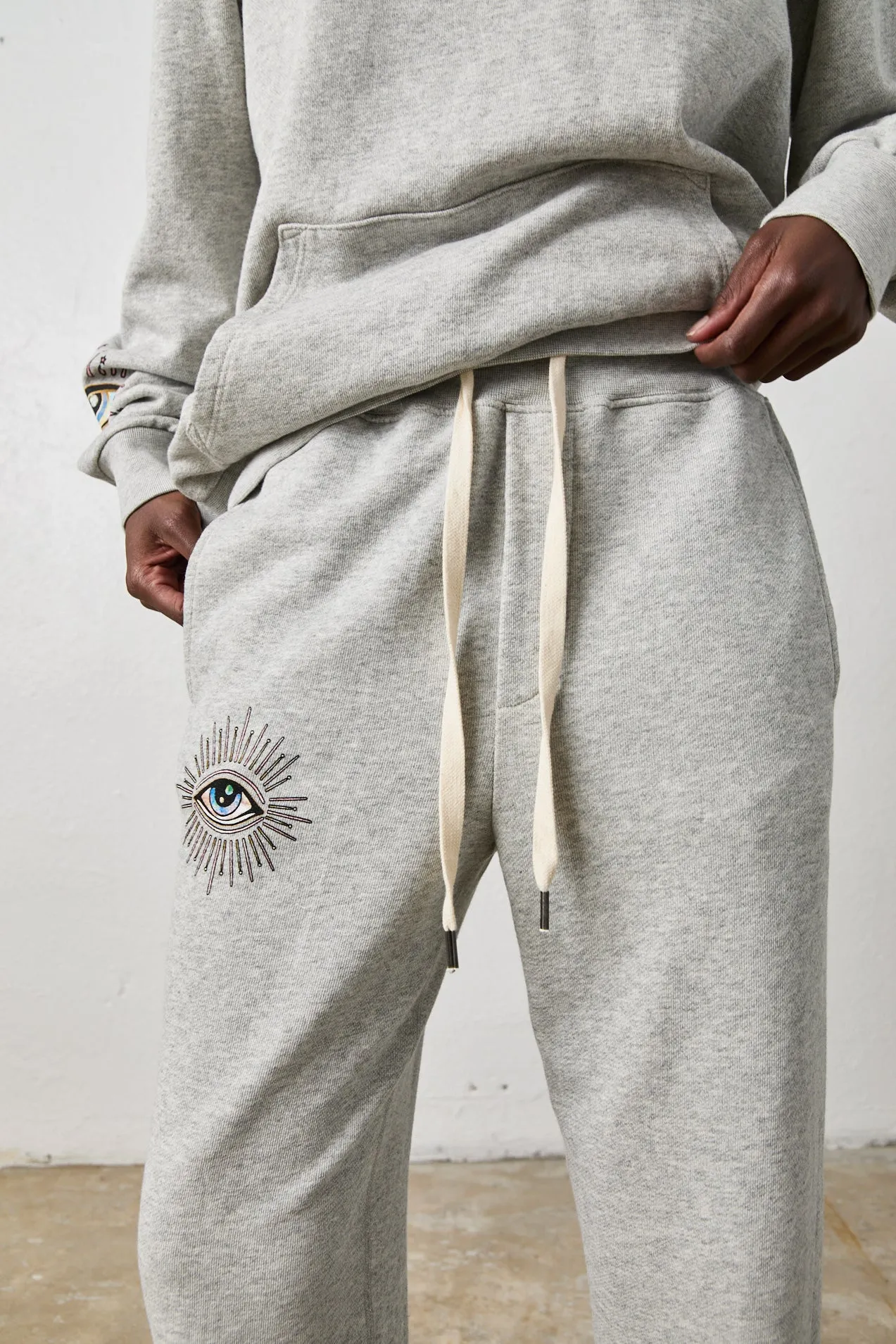 NSF X JA - DAYDREAMER SWEATPANTS / HEATHER GREY