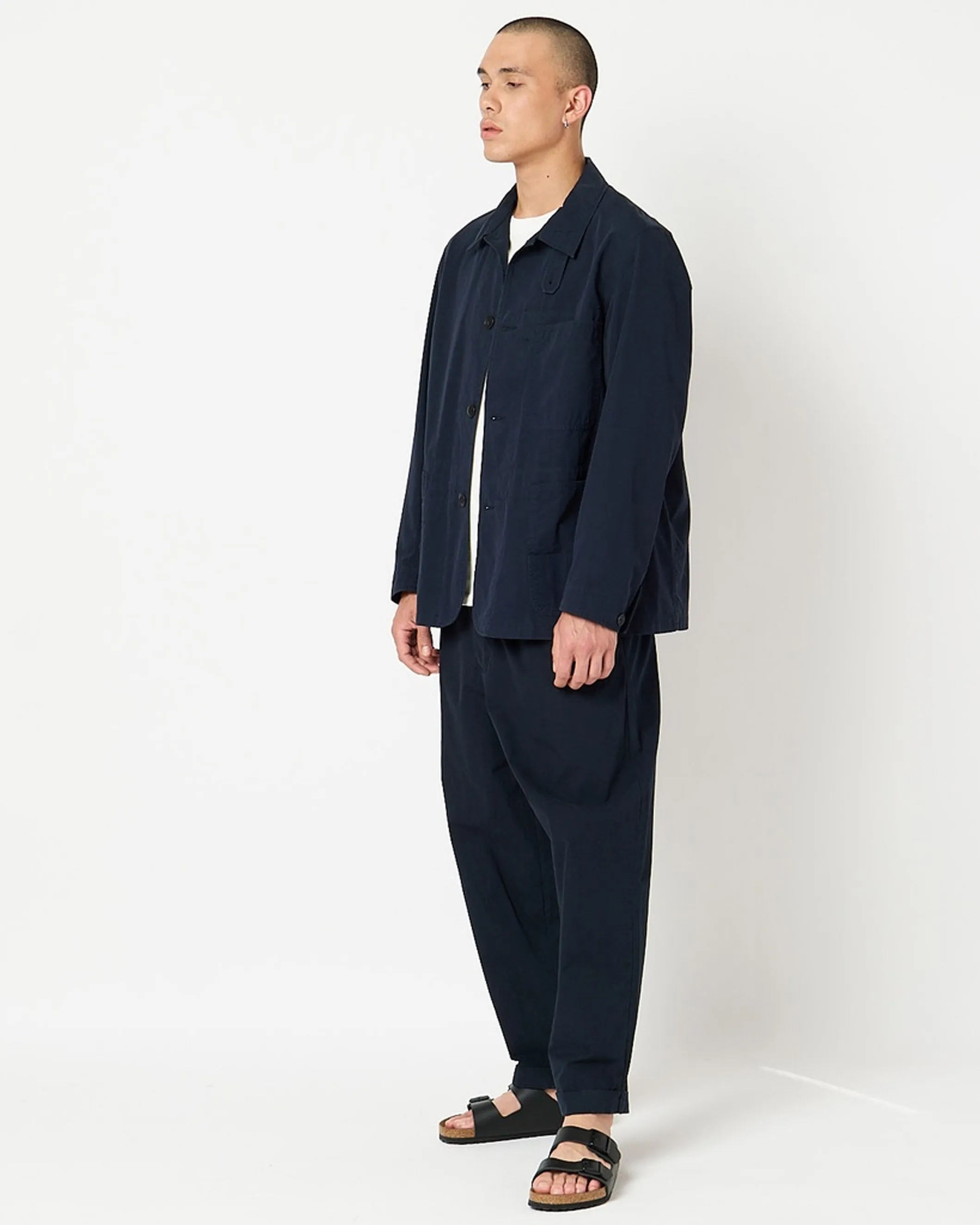 Organic Pleated-Front Pants