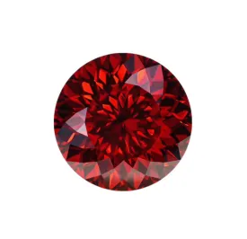 Portuguese Cut Round Red Moissanite Stones