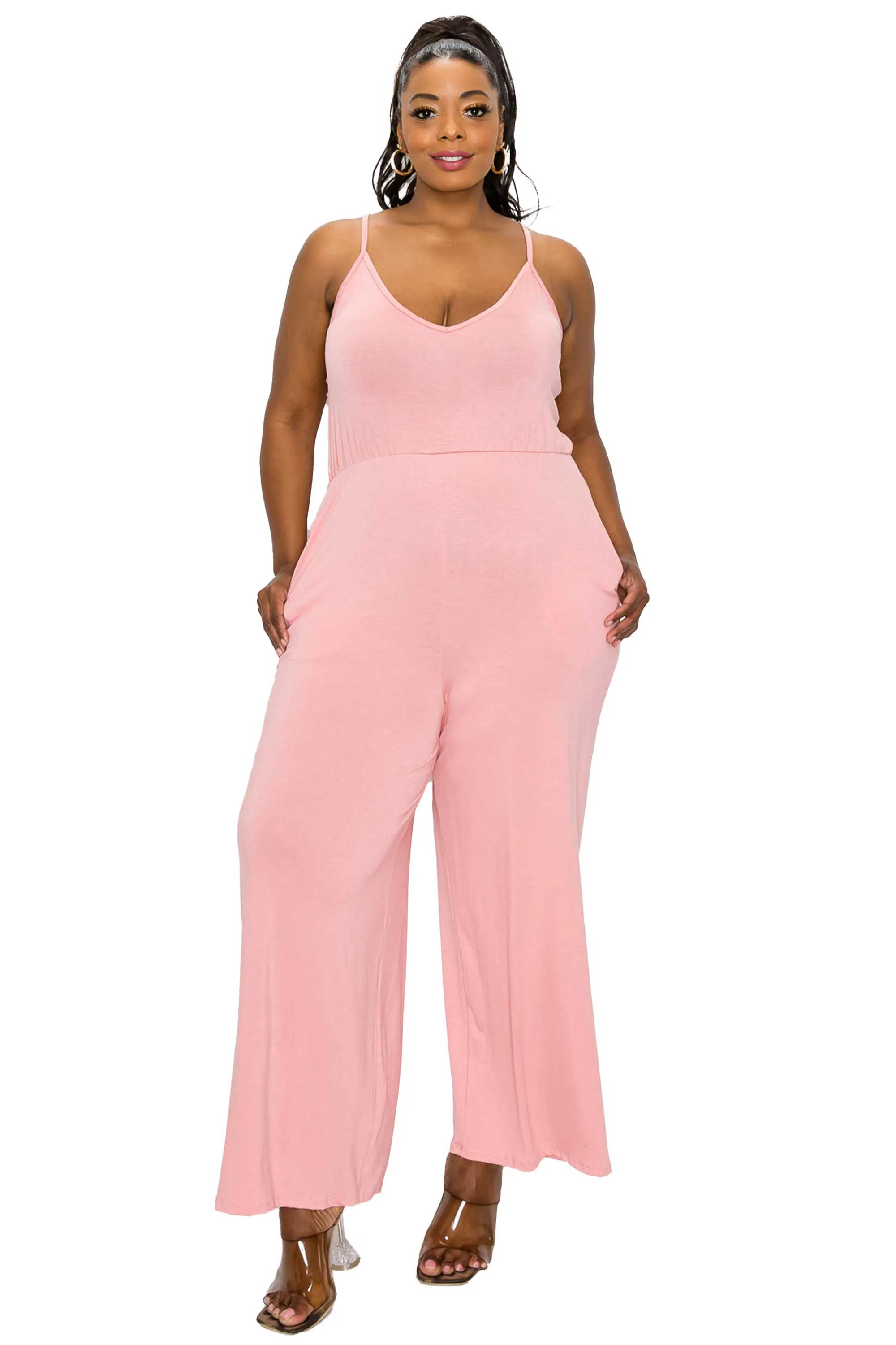 Raven Wide Leg Pocket Jumpsuit