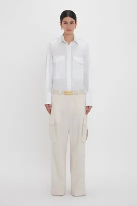 Relaxed Cargo Trouser In Bone