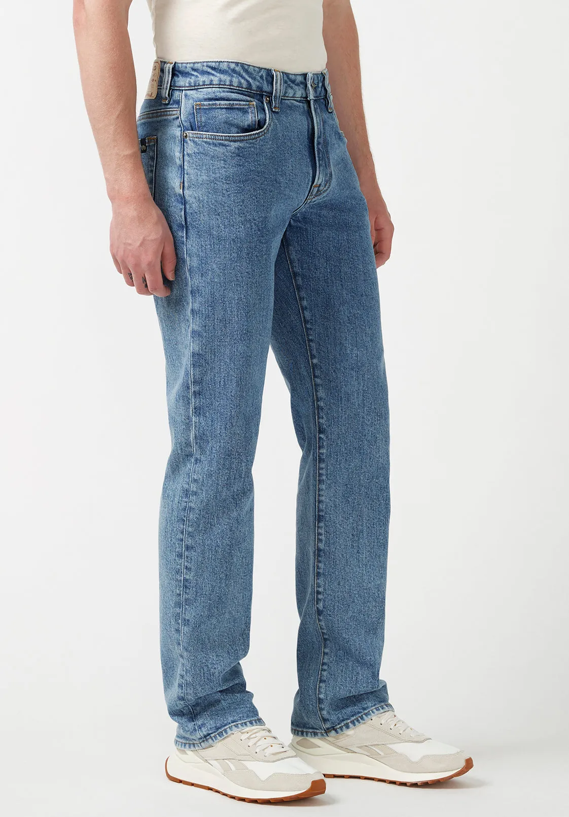 Relaxed Straight Driven Men's jeans in Bleached Blue - BM22916