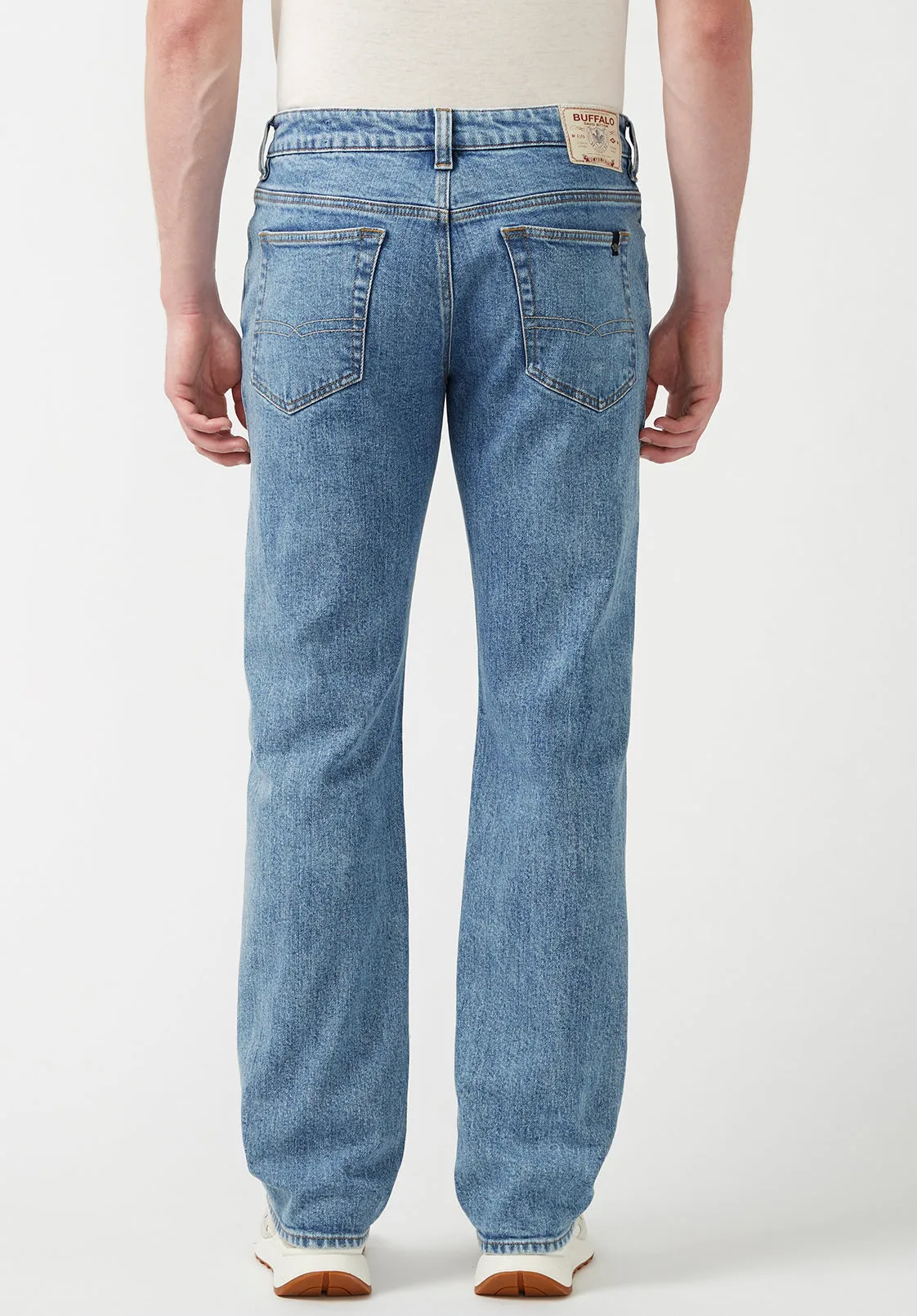 Relaxed Straight Driven Men's jeans in Bleached Blue - BM22916