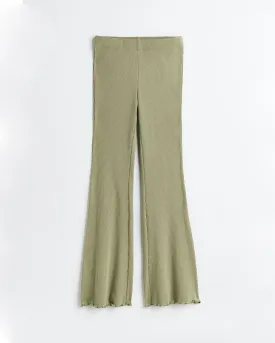 RIBBED STRAIGHT PANTS