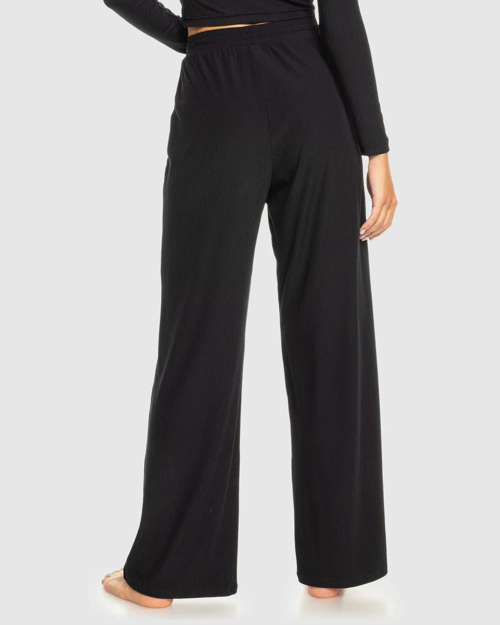 Rise & Vibe Rib Wide Leg Pants