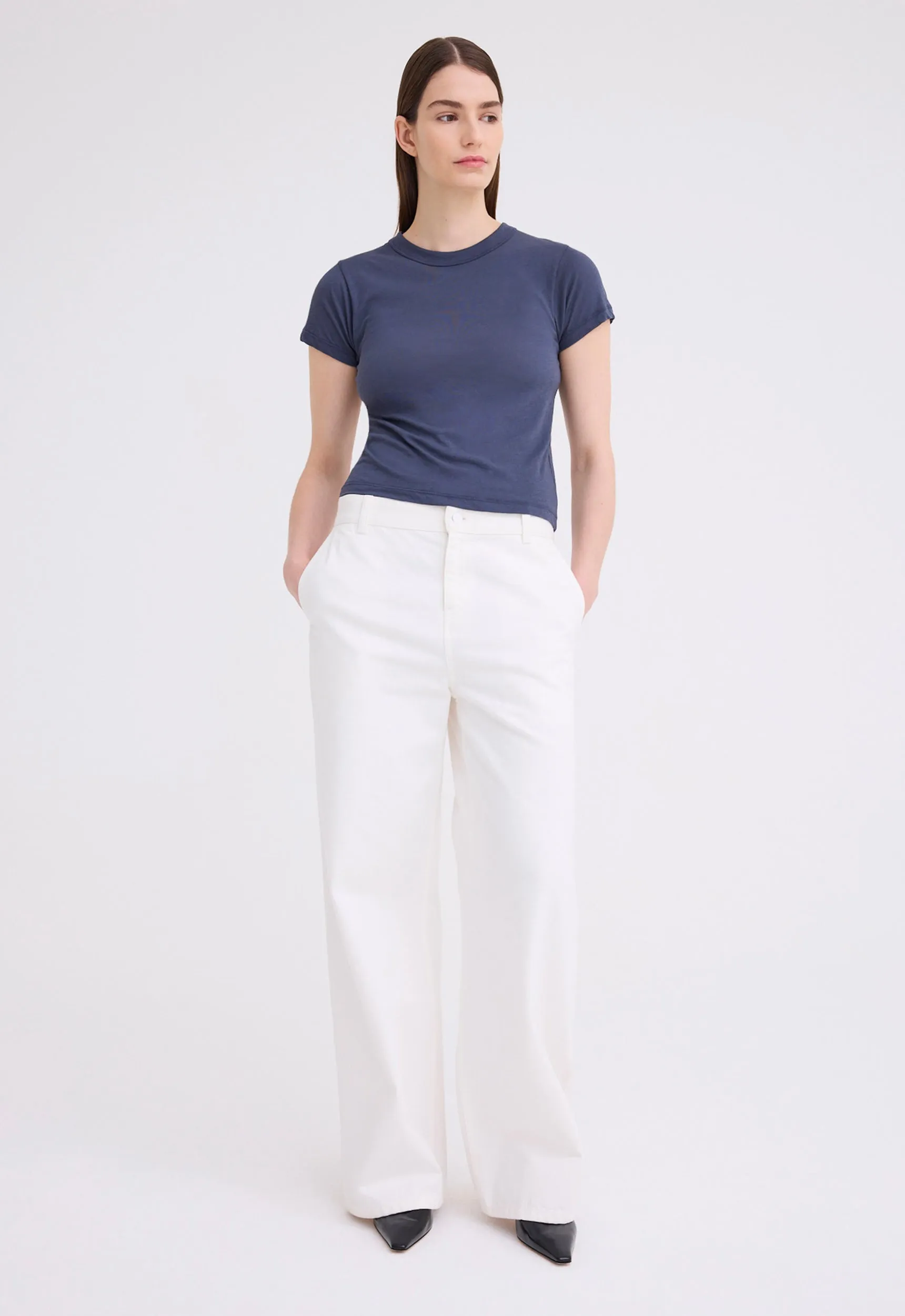 Rivet Cotton Twill Pant - Ice Cream