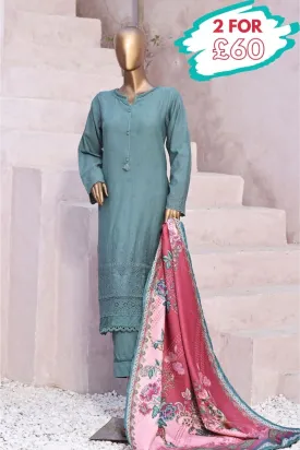 Sada Bahar Embroidered Karandi 3 Piece Suit SBA73