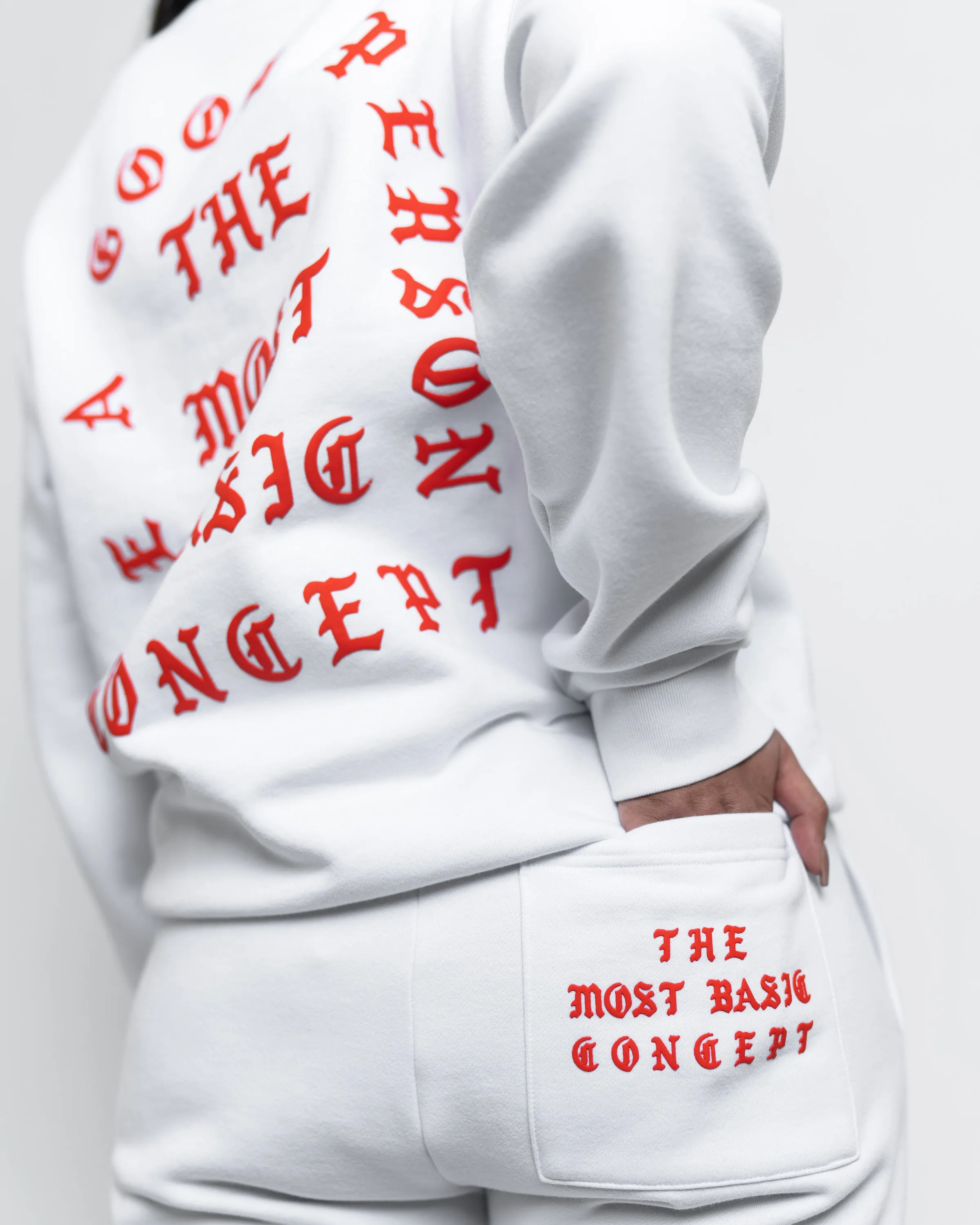 Saint Script Sweatpants - White