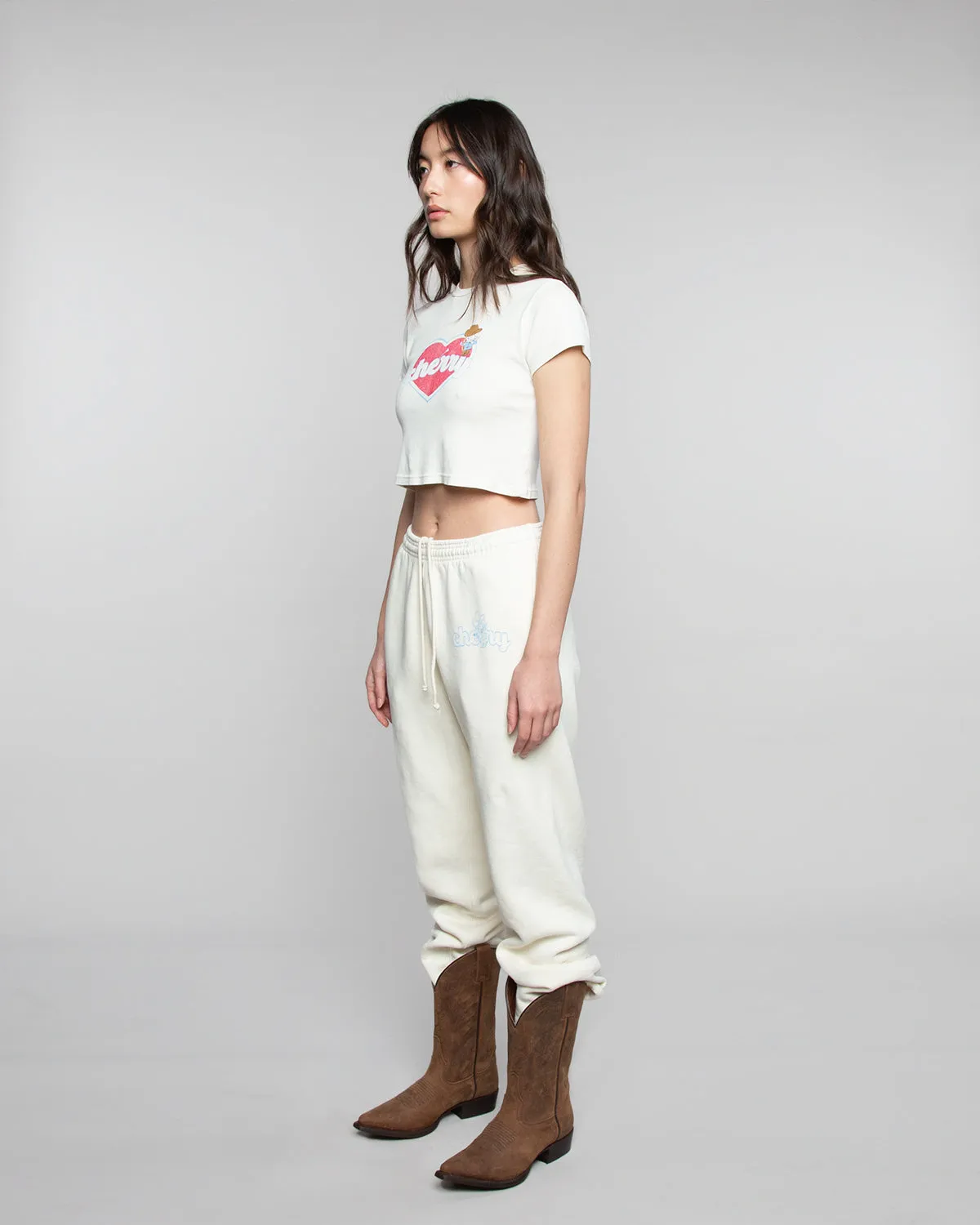 Sakuranbo Cowboy Sweatpant (Cream)