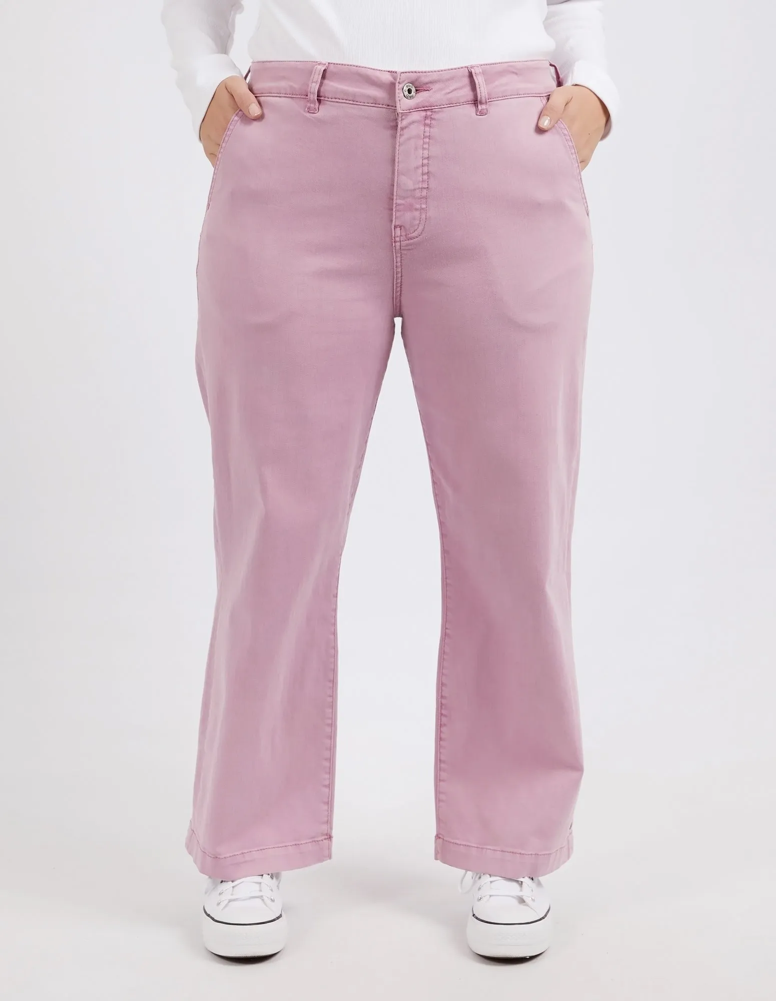 Scarlett Wide Leg Pant Peony Pink