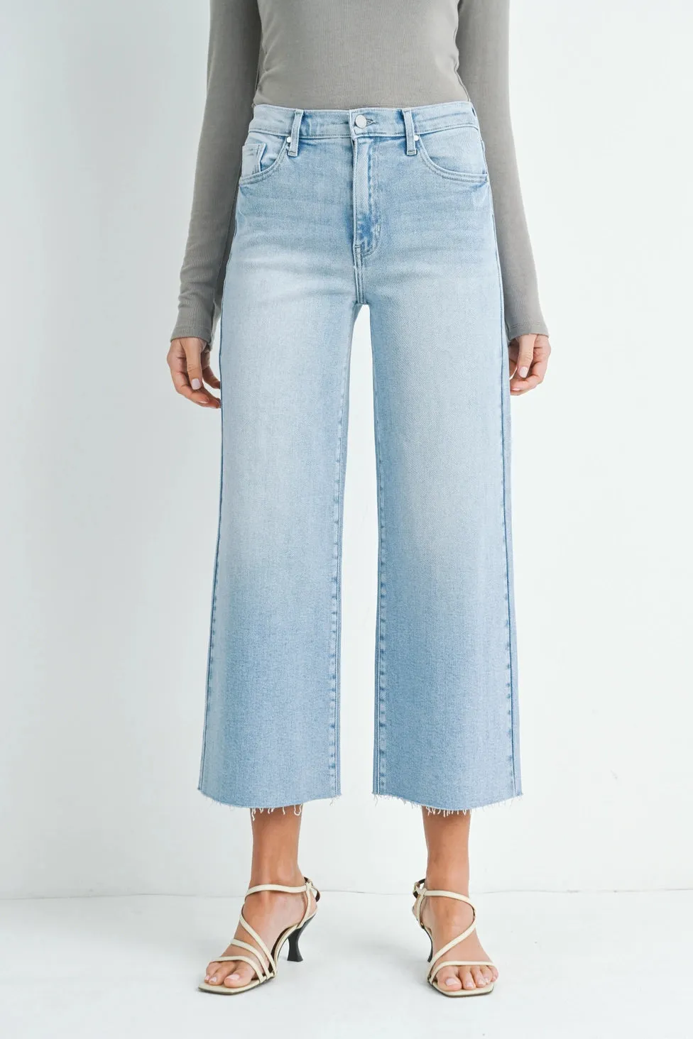 Scissor Cut Wide Leg Denim