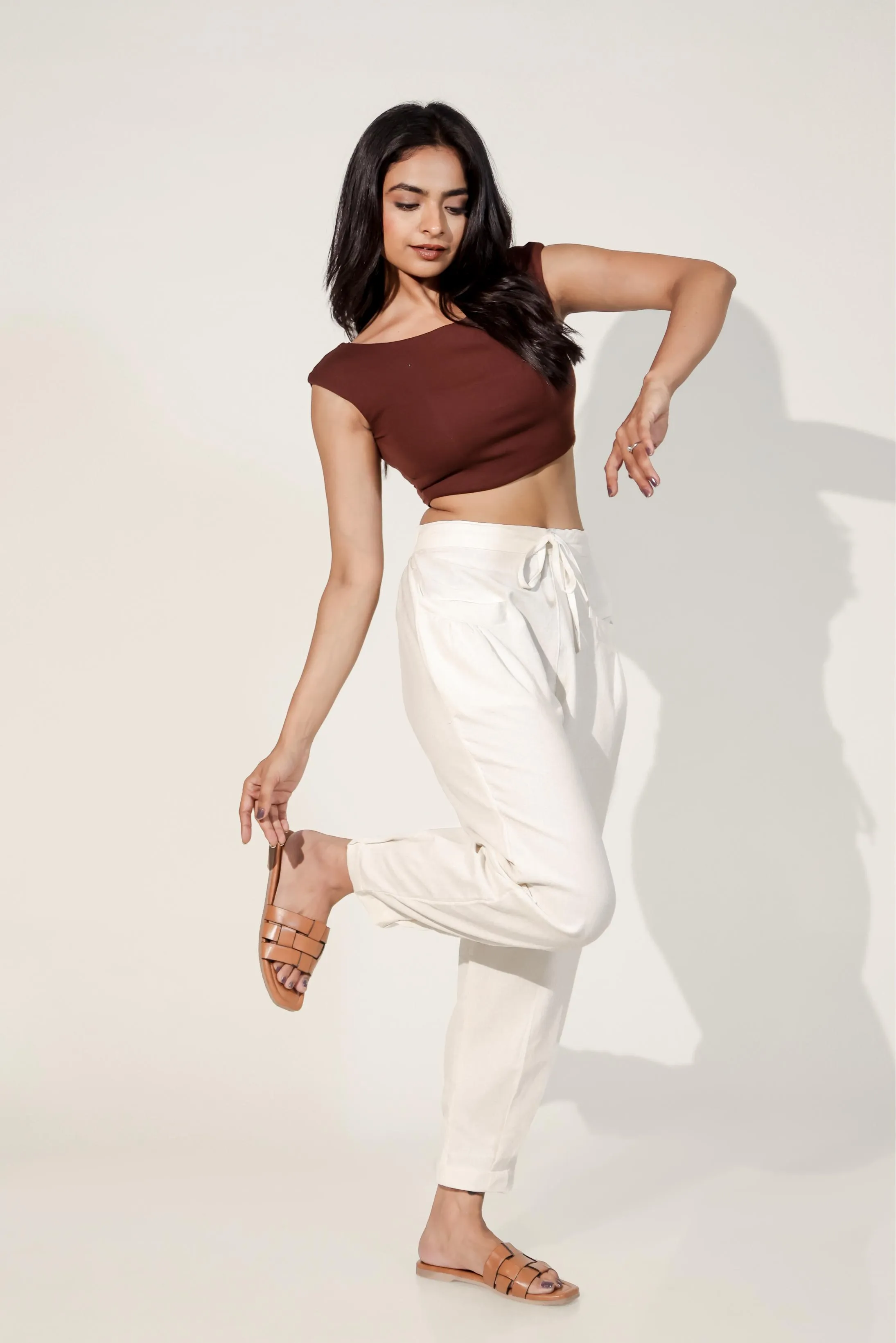 Snow White Women's Pleated-Narrow Trousers