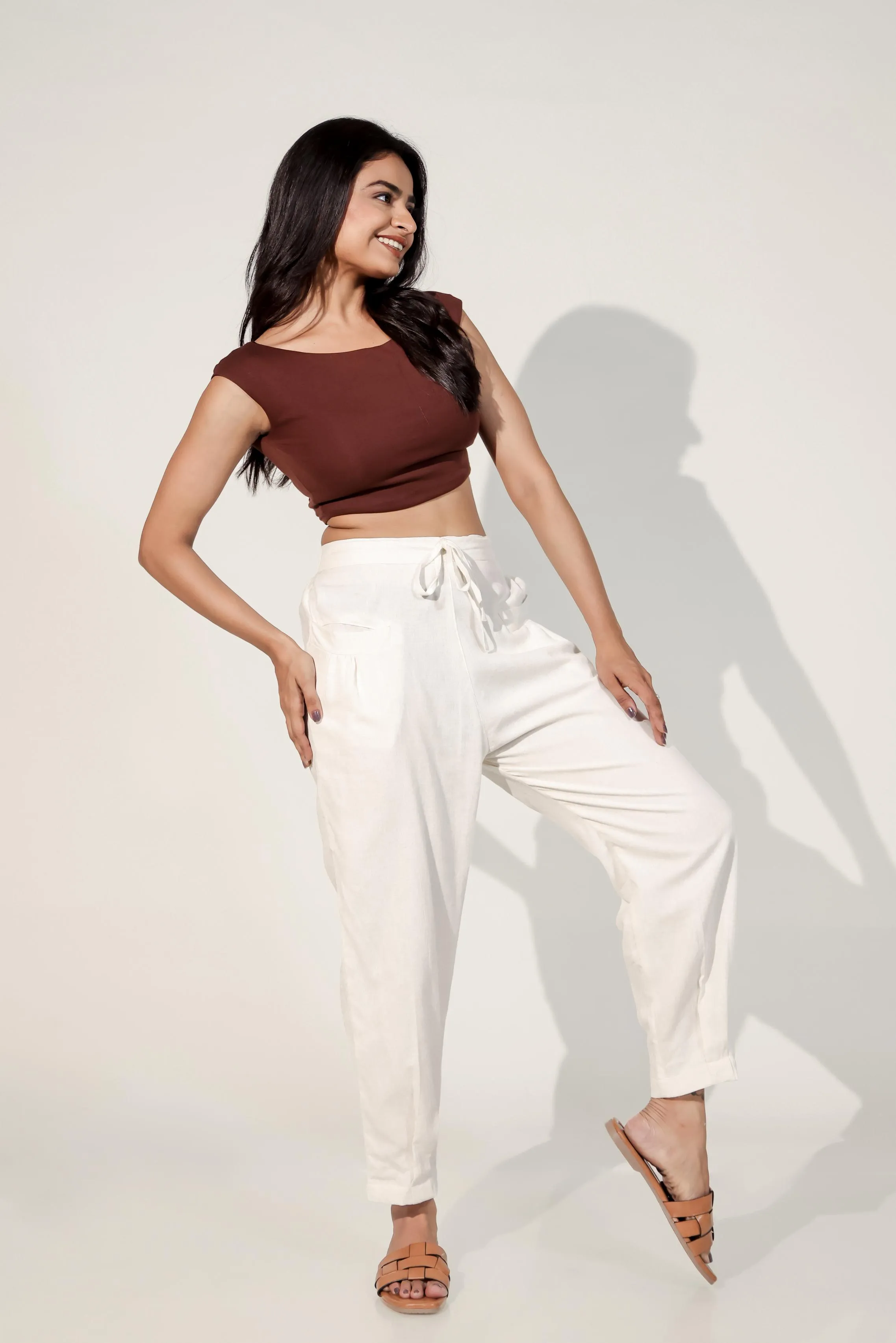 Snow White Women's Pleated-Narrow Trousers