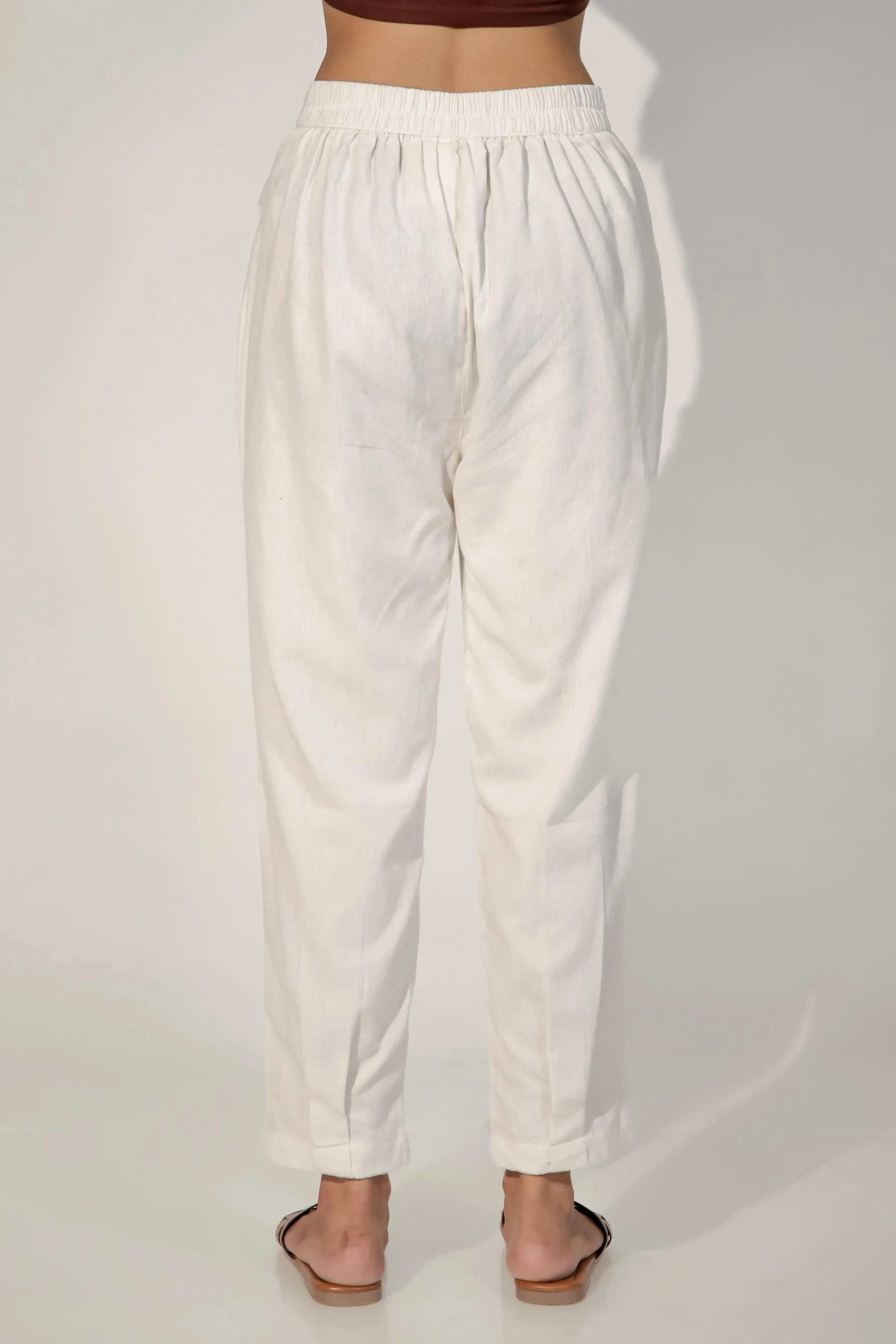 Snow White Women's Pleated-Narrow Trousers