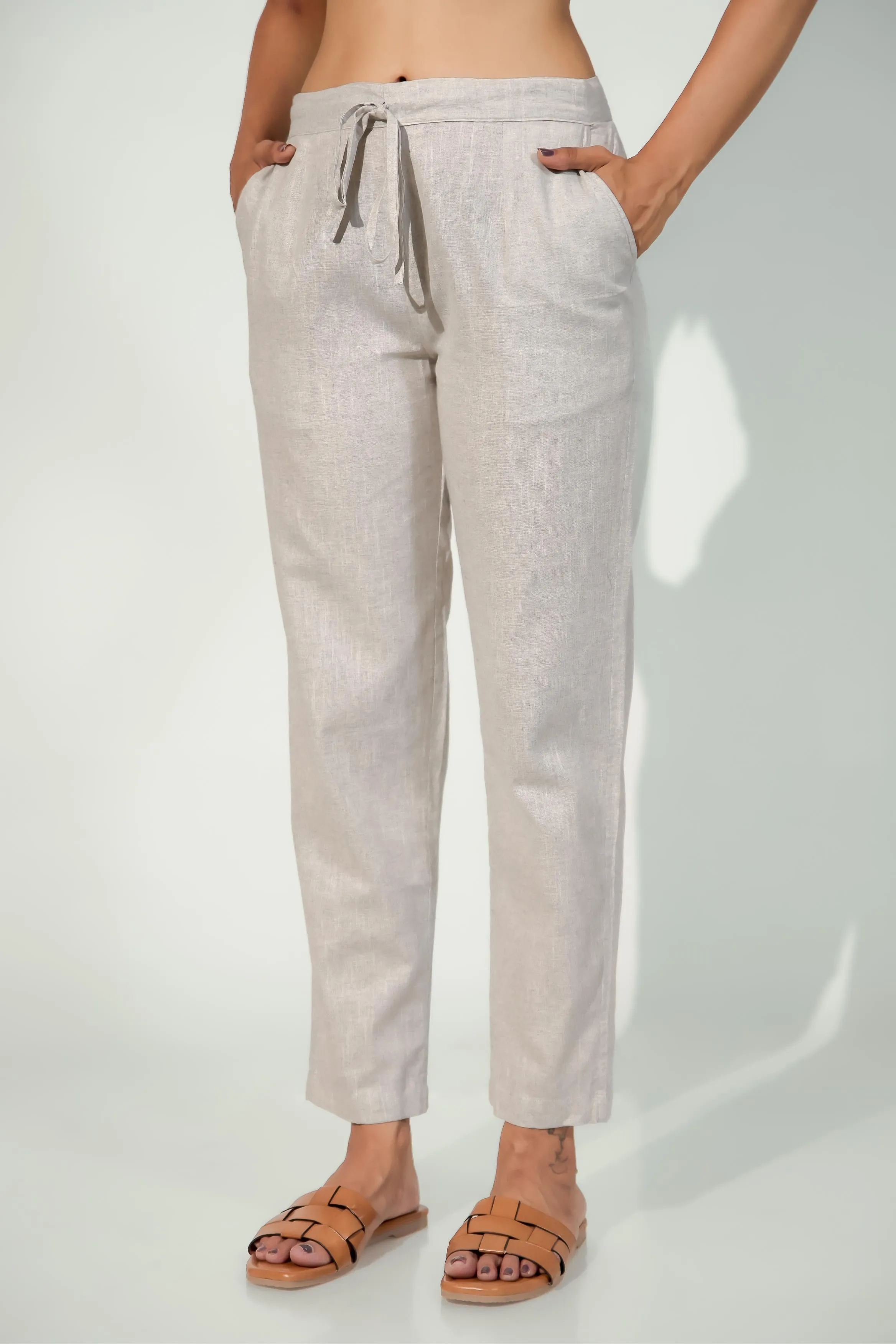 Steel Grey Women's Narrow Trousers