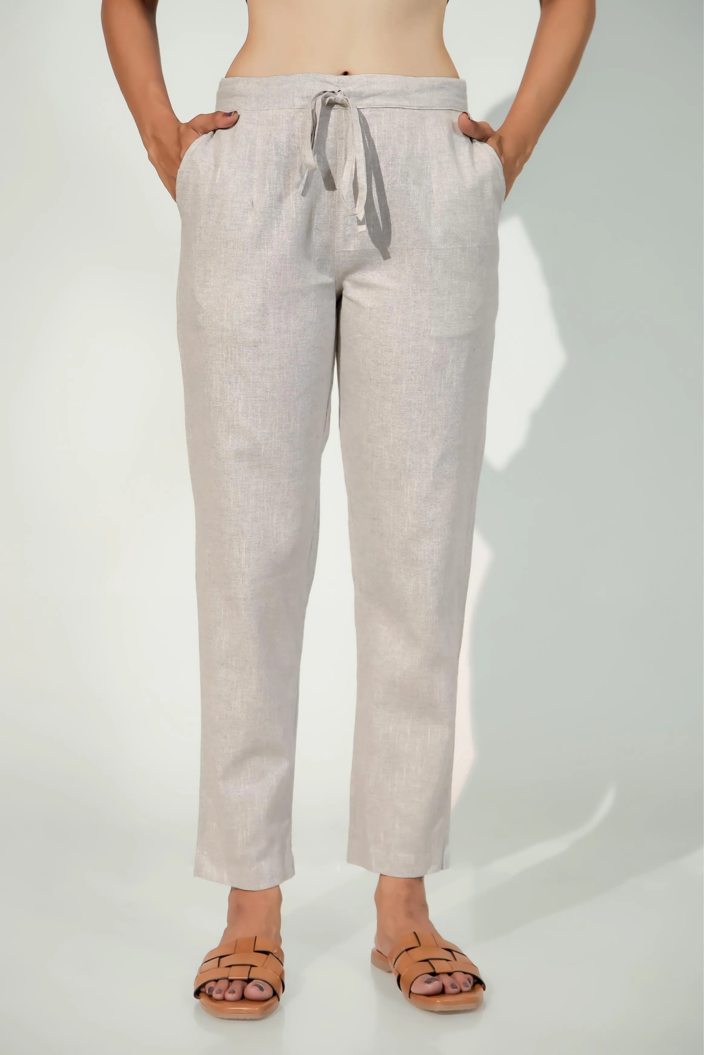 Steel Grey Women's Narrow Trousers