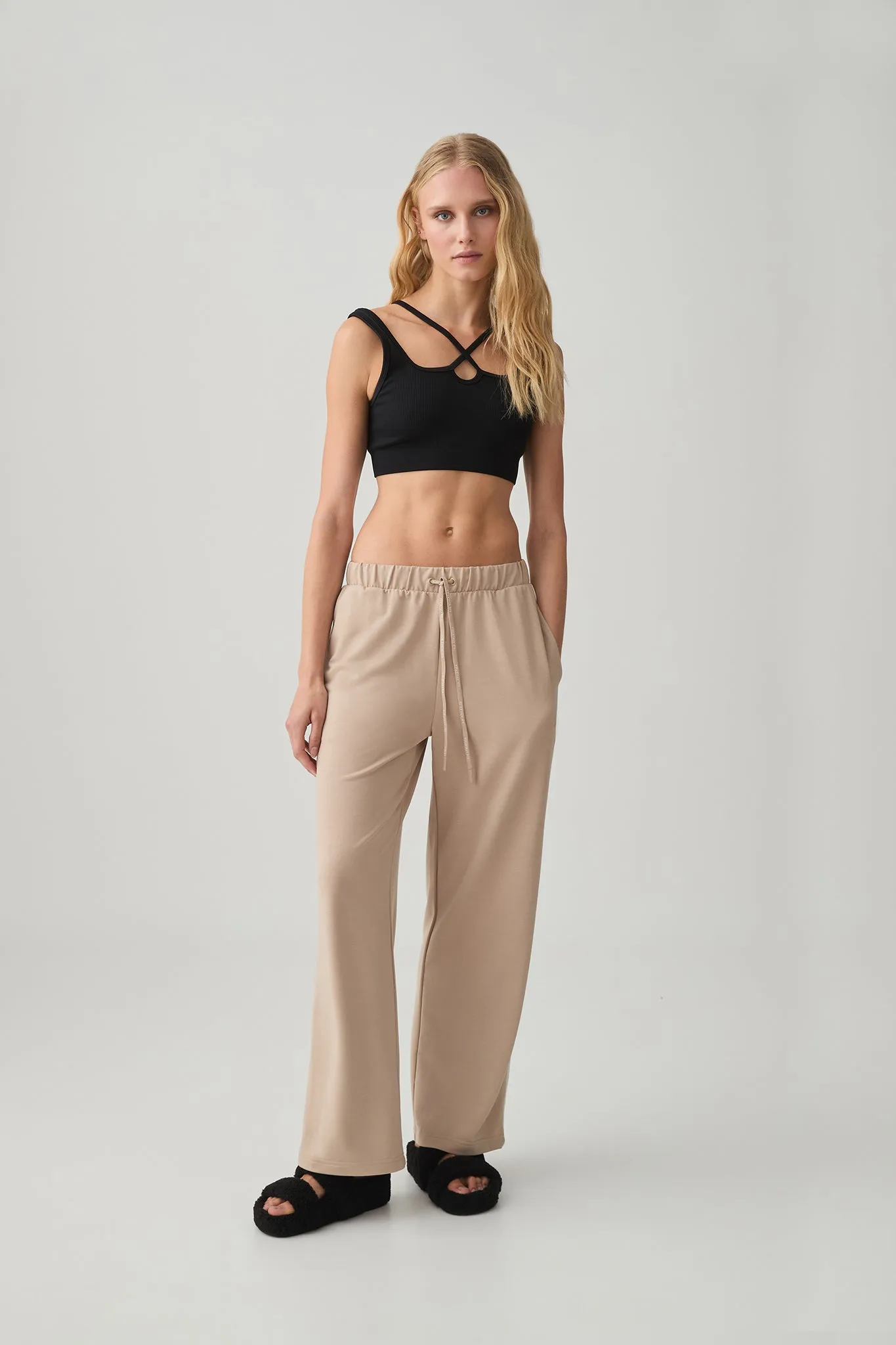 Terry Wide Leg Pant 504