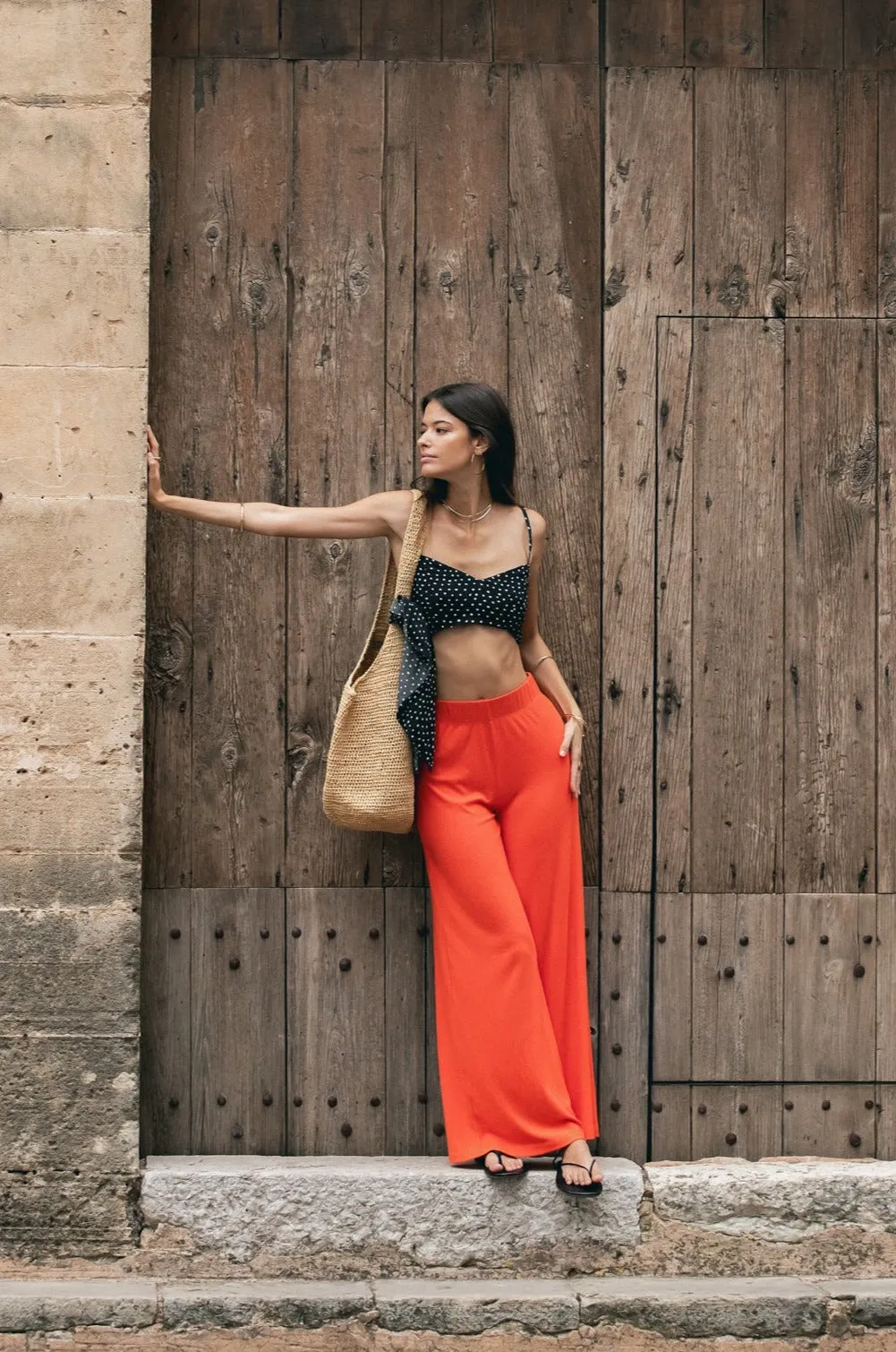 THE RIB WIDE LEG PANT