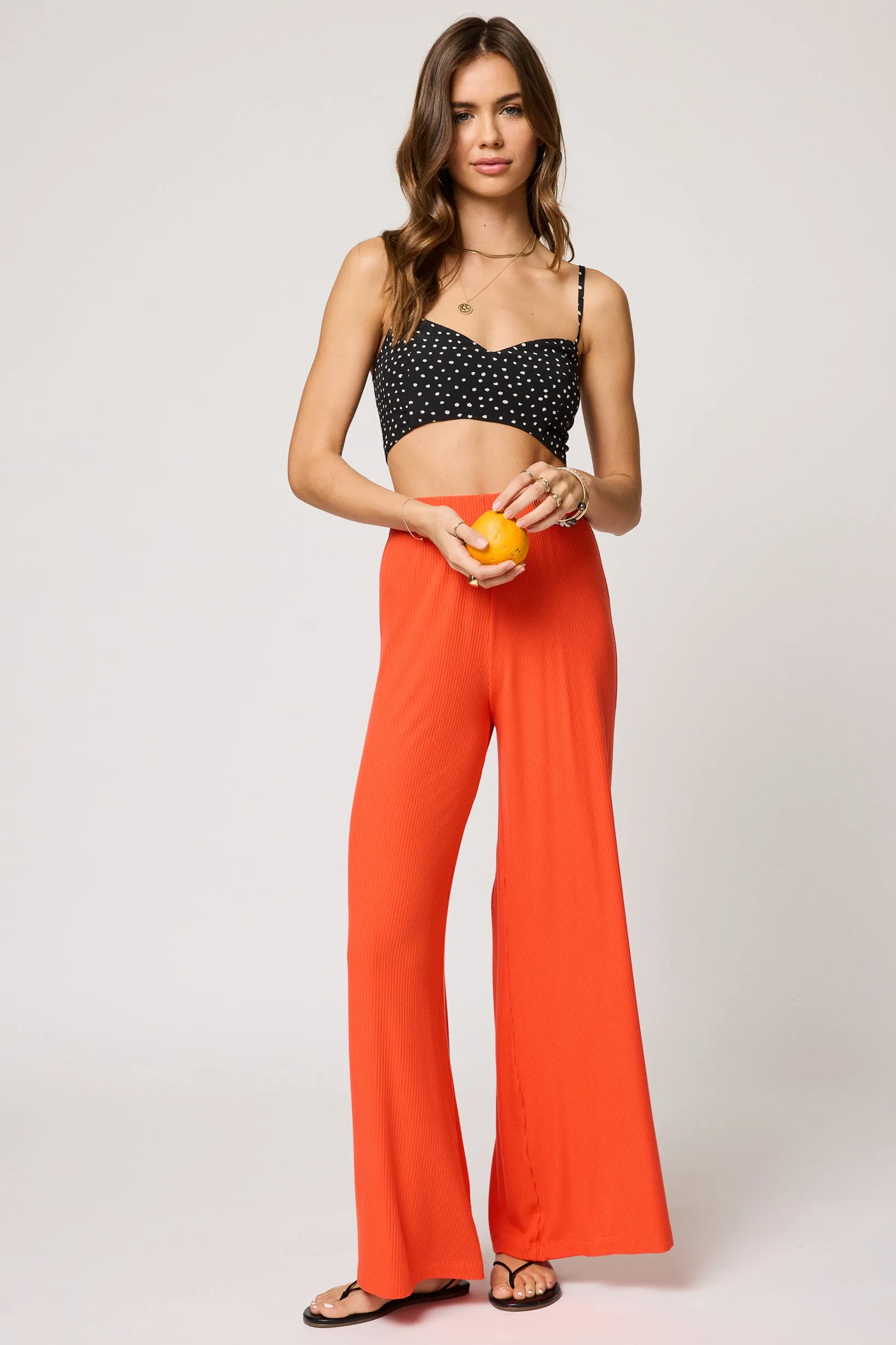 THE RIB WIDE LEG PANT